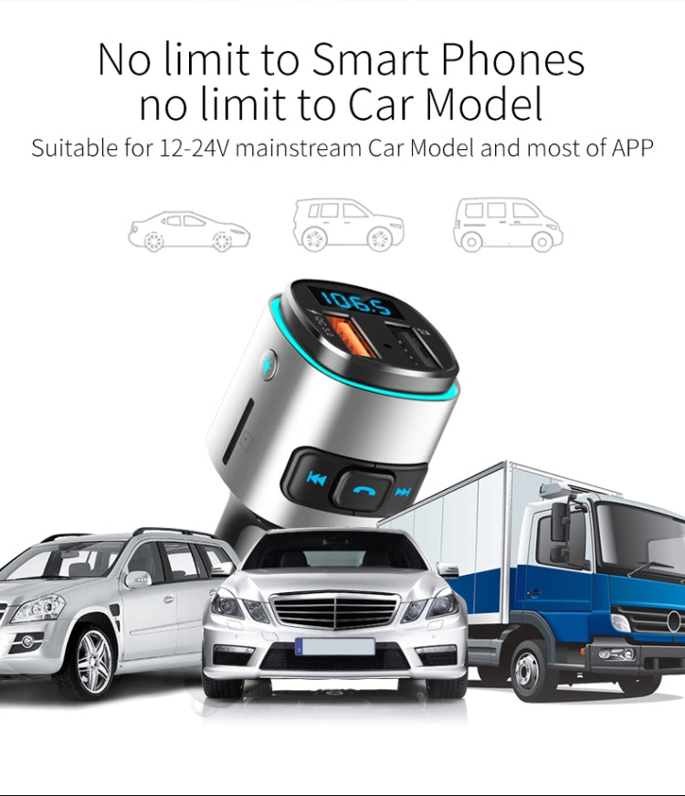 BC41 Multi-Functional MP3 Player, Bluetooth Receiver, USB Charger, Automobile Cigarette Lighter, BC41