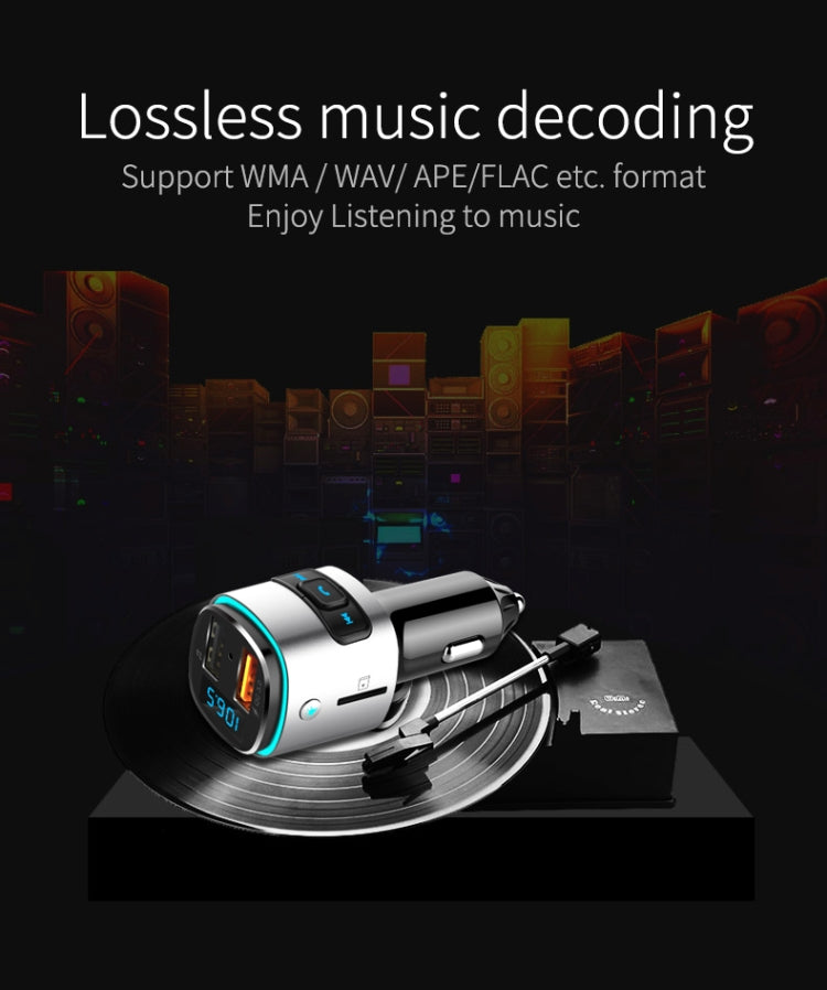 BC41 Multi-Functional MP3 Player, Bluetooth Receiver, USB Charger, Automobile Cigarette Lighter, BC41