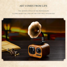 Load image into Gallery viewer, Retro Wood Portable Mini Bluetooth Speaker Wireless Loudspeaker Outdoor Speaker Sound System TF FM Radio Music Subwoofer