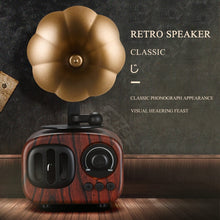 Load image into Gallery viewer, Retro Wood Portable Mini Bluetooth Speaker Wireless Loudspeaker Outdoor Speaker Sound System TF FM Radio Music Subwoofer