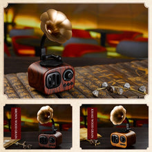 Load image into Gallery viewer, Retro Wood Portable Mini Bluetooth Speaker Wireless Loudspeaker Outdoor Speaker Sound System TF FM Radio Music Subwoofer