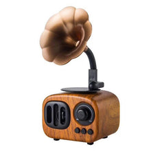 Load image into Gallery viewer, Retro Wood Portable Mini Bluetooth Speaker Wireless Loudspeaker Outdoor Speaker Sound System TF FM Radio Music Subwoofer