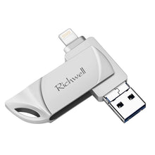 Load image into Gallery viewer, Richwell DXZ65 USB Flash Disk 32G 3 in 1 Micro USB + 8 Pin + USB 3.0 Compatible IPhone &amp; IOS