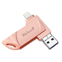 Load image into Gallery viewer, Richwell DXZ66 USB Flash Disk 16G 3 in 1 Micro USB + 8 Pin + USB 3.0 Compatible IPhone &amp; IOS