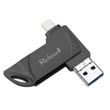 Load image into Gallery viewer, Richwell DXZ66 USB Flash Disk 16G 3 in 1 Micro USB + 8 Pin + USB 3.0 Compatible IPhone &amp; IOS