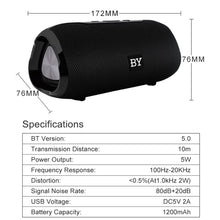 Load image into Gallery viewer, BY Portable Bluetooth Speaker Waterproof Wireless Loudspeaker 3D Stereo Music Surround Sound System Outdoor Speakers Support TF AUX