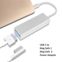 Load image into Gallery viewer, USB C to Magnetic Mag-Safe Adapter,Mag-Safe to Type C Charging Converter Adapter Compatible for MacBook Pro/Air,Nintendo Switch,Phone and Other USB C Devices, Compatible