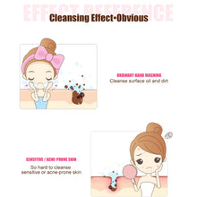 Load image into Gallery viewer, Duosi 2in1 Electric Facial Cleansing Brush Waterproof face Skin   Cleansing Massager Silicone Vibration Scrubber Pore   Clear Blackhead Remover