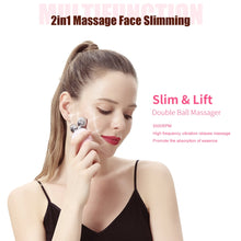 Load image into Gallery viewer, Duosi 2in1 Electric Facial Cleansing Brush Waterproof face Skin   Cleansing Massager Silicone Vibration Scrubber Pore   Clear Blackhead Remover