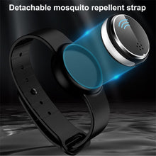 Load image into Gallery viewer, Ultrasonic Mosquito Repellent Electronic Mosquito Repellent Bracelet Outdoor Portable Watch Mosquito Repellent, Black, White