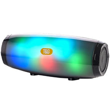 Load image into Gallery viewer, T&amp;G TG165 5W*2 Portable Wireless Speaker Speaker With Dancing LED Flashing Light Mp3 AUX USB FM Radio Stereo Subwoofer