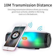 Load image into Gallery viewer, T&amp;G TG165 5W*2 Portable Wireless Speaker Speaker With Dancing LED Flashing Light Mp3 AUX USB FM Radio Stereo Subwoofer