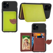 Load image into Gallery viewer, For iPhone XI 2019 Litchi Pattern Card Bag Wallet Bracket + TPU Phone Case with Card Slot Wallet Bracket Function, For iPhone 11 Pro
