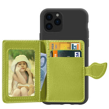 Load image into Gallery viewer, For iPhone XI 2019 Litchi Pattern Card Bag Wallet Bracket + TPU Phone Case with Card Slot Wallet Bracket Function, For iPhone 11 Pro