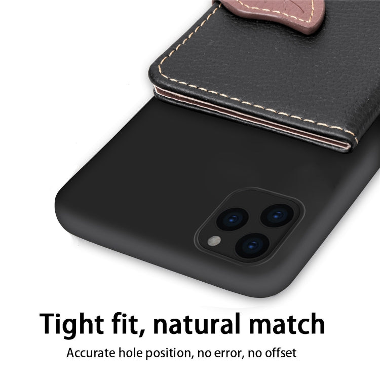 For iPhone XI 2019 Litchi Pattern Card Bag Wallet Bracket + TPU Phone Case with Card Slot Wallet Bracket Function, For iPhone 11 Pro