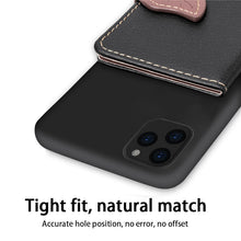 Load image into Gallery viewer, For iPhone XI 2019 Litchi Pattern Card Bag Wallet Bracket + TPU Phone Case with Card Slot Wallet Bracket Function, For iPhone 11 Pro