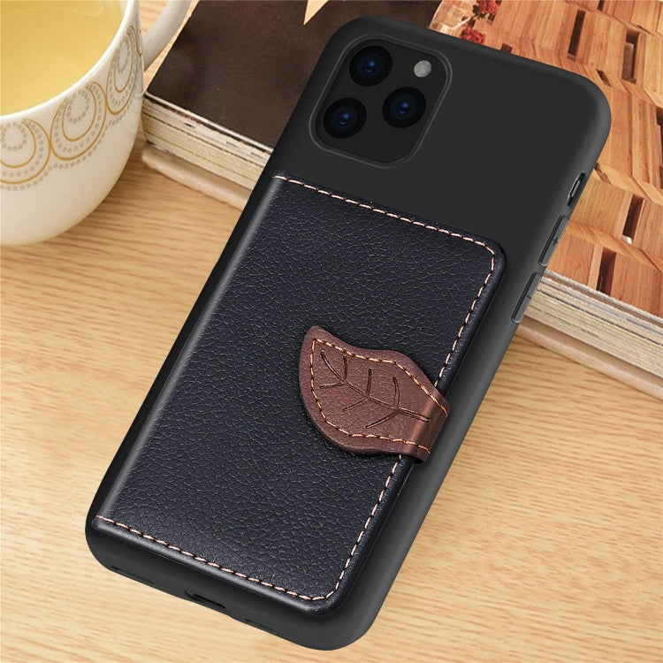 For iPhone XI 2019 Litchi Pattern Card Bag Wallet Bracket + TPU Phone Case with Card Slot Wallet Bracket Function, For iPhone 11 Pro