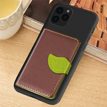 Load image into Gallery viewer, For iPhone XI 2019 Litchi Pattern Card Bag Wallet Bracket + TPU Phone Case with Card Slot Wallet Bracket Function, For iPhone 11 Pro