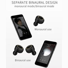 Load image into Gallery viewer, TWS-A1 Bluetooth Headset 5.0 True Wireless Mini Invisible Sports Running Music Earphones With Charging Box Mic
