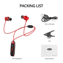 Load image into Gallery viewer, BT315 Sport Bluetooth Headset Wireless Stereo Earphone Bluetooth 4.1 Earpiece With Mic Sport Bass Magnetic Necklace Earpiece