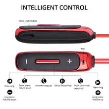Load image into Gallery viewer, BT315 Sport Bluetooth Headset Wireless Stereo Earphone Bluetooth 4.1 Earpiece With Mic Sport Bass Magnetic Necklace Earpiece