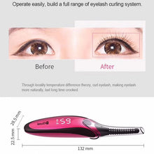 Load image into Gallery viewer, Duosi DY-102 Portable Pen Style Heated Long-Lasting Electric Ironing   Eyelash Curler USB Rechargeable Electric Heated Makeup   Curling Clip