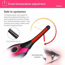 Load image into Gallery viewer, Duosi DY-102 Portable Pen Style Heated Long-Lasting Electric Ironing   Eyelash Curler USB Rechargeable Electric Heated Makeup   Curling Clip