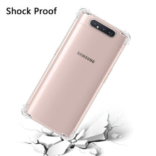 Load image into Gallery viewer, For Samsung Galaxy A80 / A90 Four-Corner Anti-Drop Ultra-Thin Transparent TPU Phone Case