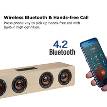 Load image into Gallery viewer, W8 Bluetooth 4.2 Speaker Four Louderspeakers Super Bass Subwoofer with Mic 3.5mm Support TF Card