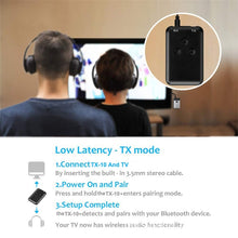 Load image into Gallery viewer, JDEX-TX10 Wireless 2-in-1 3.5mm Bluetooth 4.2 Audio Receiver And Transmitter Adapter