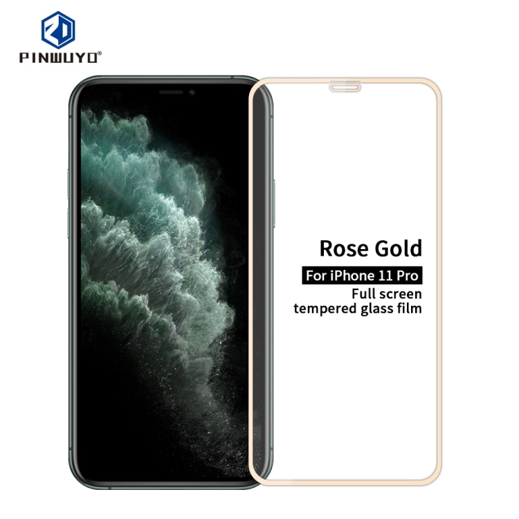 PINWUYO 9H 2.5D Full Screen Tempered Glass Film, For iPhone 11 Pro, For iPhone 11