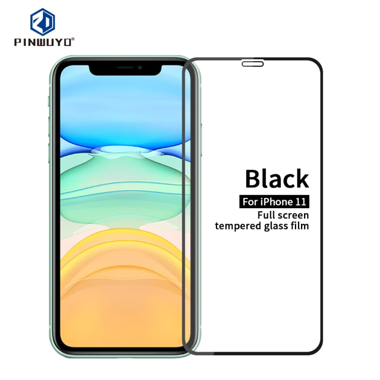 PINWUYO 9H 2.5D Full Screen Tempered Glass Film, For iPhone 11 Pro, For iPhone 11
