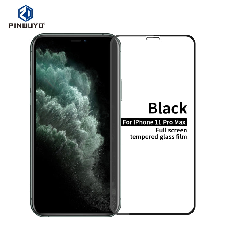 For iPhone 11 Pro Max 6.5寸 PINWUYO 9H 2.5D Full Screen Tempered Glass Film, For iPhone 11 Pro Max