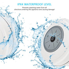 Load image into Gallery viewer, BTS-08 Wireless Bluetooth Speaker Waterproof Led FM Radio Subwoofer Bluetooth Column TF Card Suction Cup Mini Shower Speaker