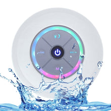 Load image into Gallery viewer, BTS-08 Wireless Bluetooth Speaker Waterproof Led FM Radio Subwoofer Bluetooth Column TF Card Suction Cup Mini Shower Speaker