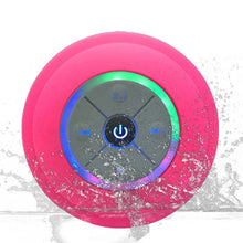 Load image into Gallery viewer, BTS-08 Wireless Bluetooth Speaker Waterproof Led FM Radio Subwoofer Bluetooth Column TF Card Suction Cup Mini Shower Speaker