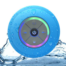 Load image into Gallery viewer, BTS-08 Wireless Bluetooth Speaker Waterproof Led FM Radio Subwoofer Bluetooth Column TF Card Suction Cup Mini Shower Speaker