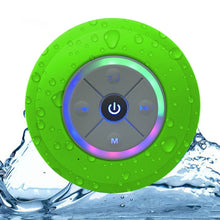 Load image into Gallery viewer, BTS-08 Wireless Bluetooth Speaker Waterproof Led FM Radio Subwoofer Bluetooth Column TF Card Suction Cup Mini Shower Speaker