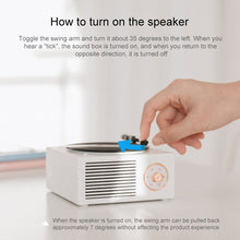 Load image into Gallery viewer, X10 Atomic Bluetooth Speakers Retro Vinyl Player Desktop Wireless Creative Multifunction Mini Stereo Speakers, X10