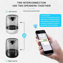 Load image into Gallery viewer, C7 Bluetooth 5.0 Speaker Transparent LED Luminous Subwoofer TWS 6D Surround HIFI Stereo Cool Audio, C7