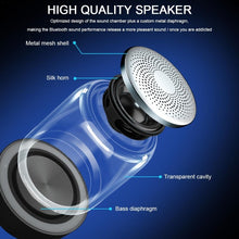 Load image into Gallery viewer, C7 Bluetooth 5.0 Speaker Transparent LED Luminous Subwoofer TWS 6D Surround HIFI Stereo Cool Audio, C7