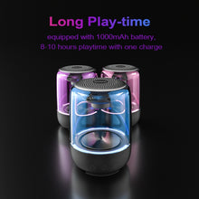 Load image into Gallery viewer, C7 Bluetooth 5.0 Speaker Transparent LED Luminous Subwoofer TWS 6D Surround HIFI Stereo Cool Audio, C7