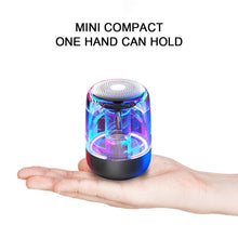Load image into Gallery viewer, C7 Bluetooth 5.0 Speaker Transparent LED Luminous Subwoofer TWS 6D Surround HIFI Stereo Cool Audio, C7