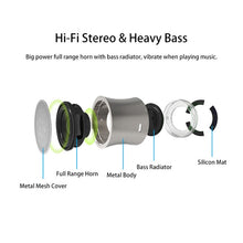 Load image into Gallery viewer, EWA A104 Bluetooth Speaker MP3 Player Portable Speaker Metallic USB Input MP3 Player Stereo Multimedia Speaker
