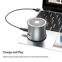 Load image into Gallery viewer, EWA A104 Bluetooth Speaker MP3 Player Portable Speaker Metallic USB Input MP3 Player Stereo Multimedia Speaker