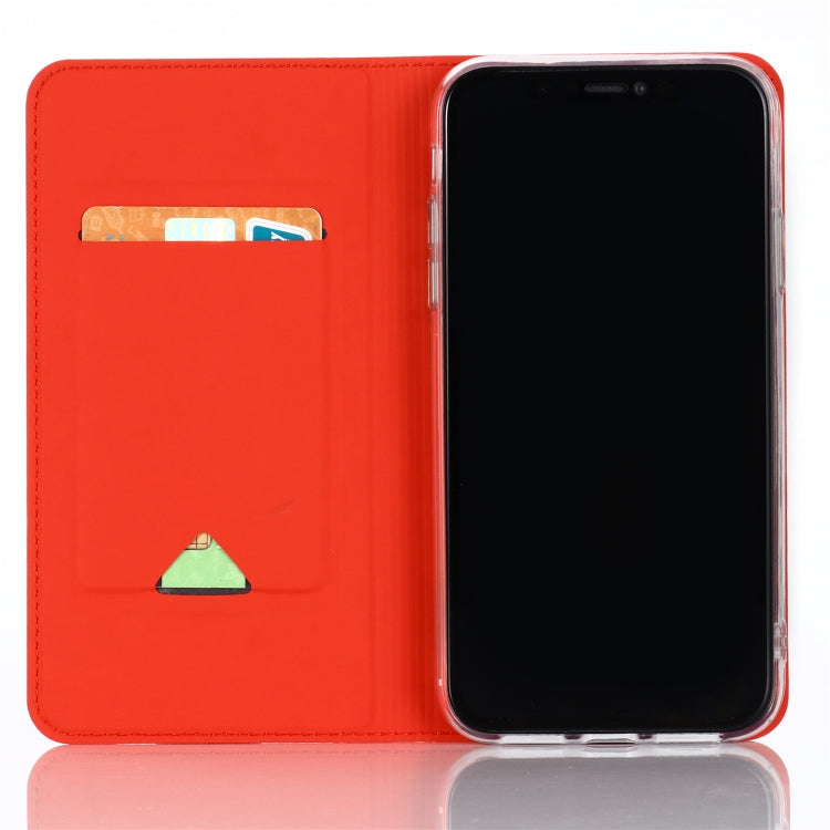 For iPhone 11 Pro  Ultra-thin Voltage Plain Magnetic Suction Card Is Suitable TPU+PU Mobile Phone Jacket with Chuck and Bracket., For iPhone 11 Pro