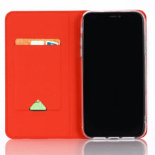 Load image into Gallery viewer, For iPhone 11 Pro  Ultra-thin Voltage Plain Magnetic Suction Card Is Suitable TPU+PU Mobile Phone Jacket with Chuck and Bracket., For iPhone 11 Pro