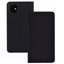 Load image into Gallery viewer, For iPhone 11 Pro  Ultra-thin Voltage Plain Magnetic Suction Card Is Suitable TPU+PU Mobile Phone Jacket with Chuck and Bracket., For iPhone 11 Pro