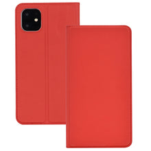 Load image into Gallery viewer, For iPhone 11 Pro  Ultra-thin Voltage Plain Magnetic Suction Card Is Suitable TPU+PU Mobile Phone Jacket with Chuck and Bracket., For iPhone 11 Pro