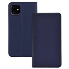 Load image into Gallery viewer, For iPhone 11 Pro  Ultra-thin Voltage Plain Magnetic Suction Card Is Suitable TPU+PU Mobile Phone Jacket with Chuck and Bracket., For iPhone 11 Pro